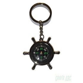 Iránytű Hajókormány forma gravírozással