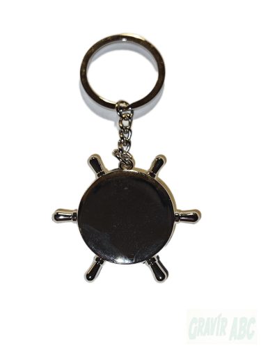 Iránytű Hajókormány forma gravírozással