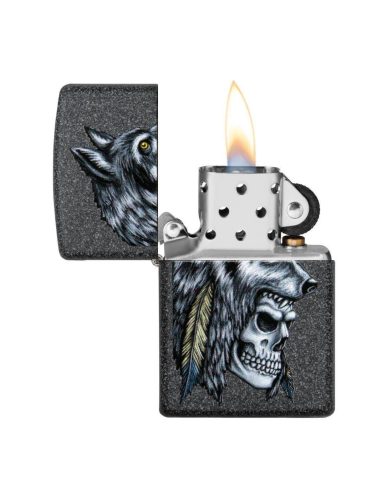 ZIPPO Farkas Koponyával Motívum