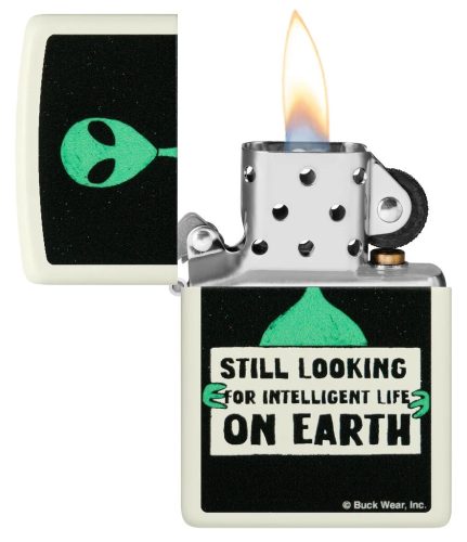 ZIPPO UFO ALIEN Sötétben Fluoreszkál!