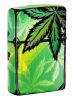 ZIPPO Cannabis Design Sötétben Fluoreszkál!