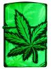 ZIPPO Cannabis Design Sötétben Fluoreszkál!