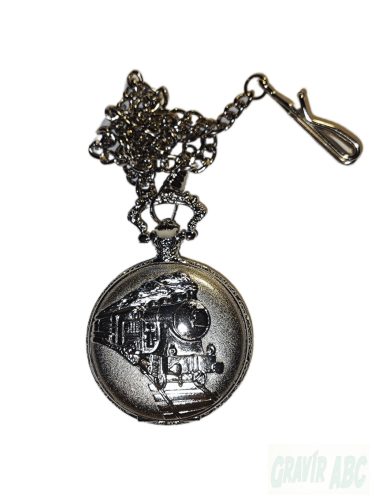 Zsebóra Gőzmozdony dombor nyomattal